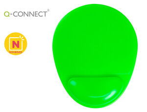 Alfombrilla para Raton Q-Connect Reposamuñecas de Gel y Pvc Color Verde