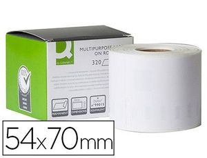 Etiqueta Adhesiva Q-Connect Kf18540 Compatible Dymo 99015 Tamaño 54X70 mm Caja con 320 Etiquetas