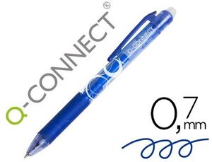 Boligrafo Q-Connect Retractil Borrable 0,7 mm Color Azul