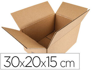 Caja Embalar Q-Connect Americana Medidas 300X200X150 mm Espesor Carton 5 mm