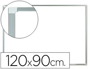 Pizarra Blanca Q-Connect Melamina Marco de Aluminio 120X90 cm