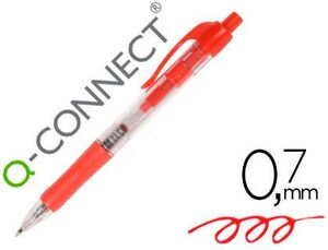 Boligrafo Q-Connect Rojo Retractil