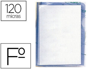Carpeta Dossier Uñero Plastico Q-Connect Folio 120 Micras Transparente
