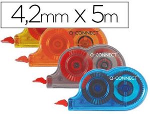 Corrector Q-Connect Cinta Mini Blanco 4,2Mm. x 5 M. -Bombonera de 28 Unidades