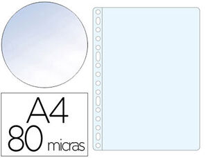 Funda Multitaladro Q-Connect Folio 80 Mc Cristal Caja de 1400 Unidades