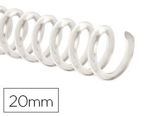 Espiral Plastico Q-Connect Transparente 32 5:1 20Mm 2Mm Caja de 100 Unidades