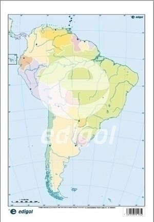 Mapa America del Sur Politico