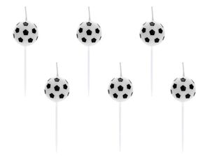 Velas Soccer Balls 2,5 cm. Paq. 6 uds.
