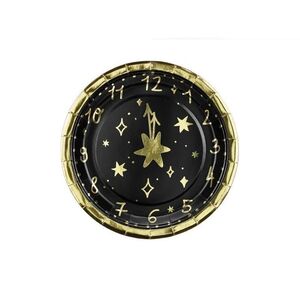 Platos Cartón 28 cm Reloj Paquete 6 uds