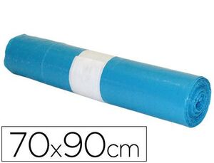 Bolsa Basura Industrial Azul 70X90Cm Galga 110 Rollo de 10 Unidades