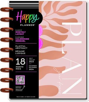 Agenda Classic Happy Planner 2024 Abstract 18 Meses