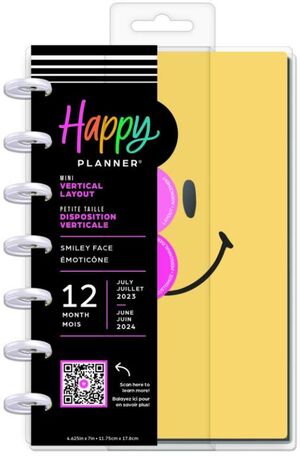 Agenda Mini Happy Planner 2024 Smiley 12 Meses
