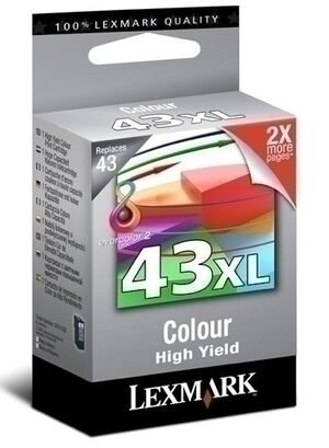 Cartucho Inkjet Lexmark 18Yx143E Nº43Xl Color