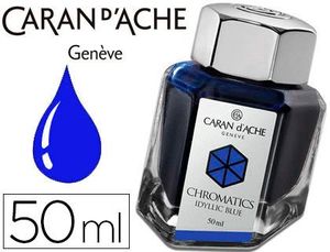 Tinta Estilografica Caran D'ache Chromatics de 50 Ml Azul Idilico