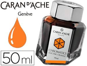 Tinta Estilografica Caran D'ache Chromatics de 50 Ml Naranja Electrico