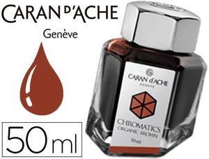 Tinta Estilografica Caran D'ache Chromatics de 50 Ml Marron Organico