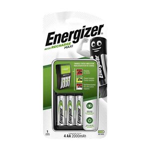 Energizer Cargador de Pilas Tamaño Aa y Aaa (4 Pilas Recargables 4Aa Incluidas)