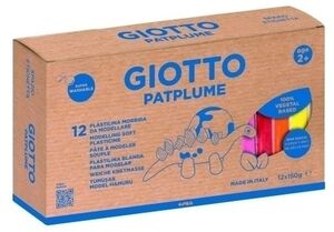 Plastilina Giotto Patplume 150 Gr Surtido Caja de 12