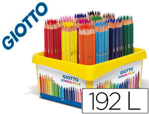 Lapices de Colores Giotto Stilnovo School Pack de 192 Unidades 12 Colores X 16 Unidades