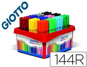 Rotulador Giotto Turbo Color School Pack 144 Unidades