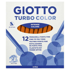 Rotulador Giotto Turbo 12 Unid Marrón Claro