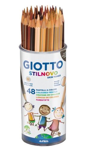 Bote 48 Lapices Giotto Stilnovo Skin Tones Colores Surtidos