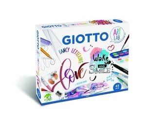Set Juego Giotto Art Lab Fancy Lettering 10X Giotto Turbo Soft Brush 12X Giotto 30Mm Giotto Acuarelas 1X Giotto Turbo Maxi Color Negro 1X Giotto Happy Gomma 1X Lápiz de Grafito 1X Sacapuntas de Metal