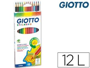 Lapices de Colores Giotto Stilnovo 12 Colores Unidad