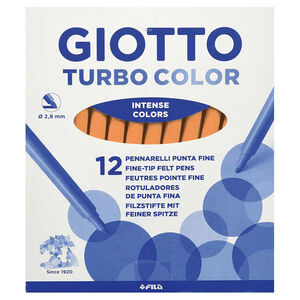 Rotulador Giotto Turbo 12 Unid Carne