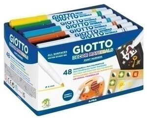 Rotulador Fibra Giotto Decor Materials Schoolpack de 48