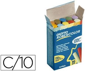 Tiza Color Antipolvo Robercolor Caja 10 ud