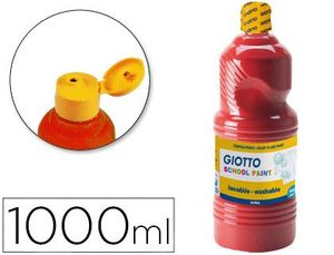 Tempera Liquida Giotto 1000 Ml Rojo Escarlata
