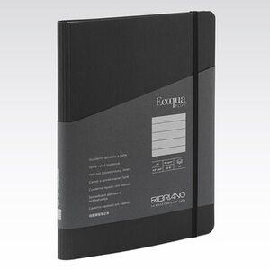 Cuaderno Encolado Rayado Ecoqua Plus A5 90 Hj 90 Gr Negro