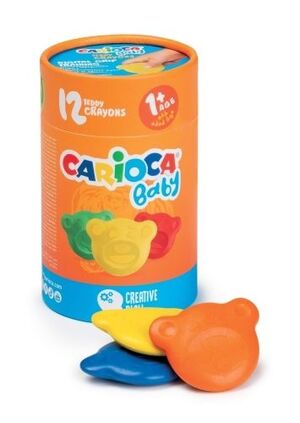 Ceras de Colores Carioca Baby Teddy Caja de 12