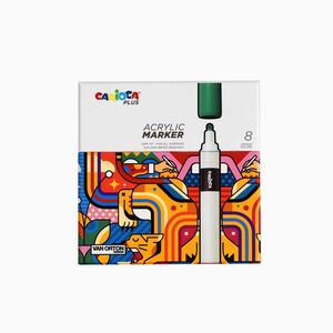 Marcador Acrilico Carioca Plus Caja de 8 Colores Surtidos