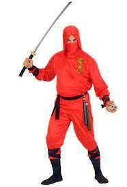 Disfraz Widmann de Dragon Ninja Rojo T-L