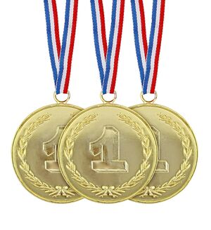 Set de 3 Medallas de Oro