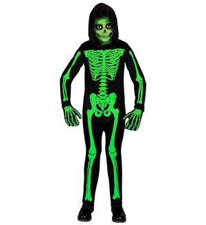 Disfraz Widmann Esqueleto Verde Talla 4-5 Años 110 cm