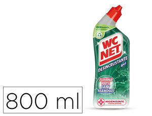 Limpiador de Inodoros Wc Net Gel Energy Desincrustante Botella de 800 Ml