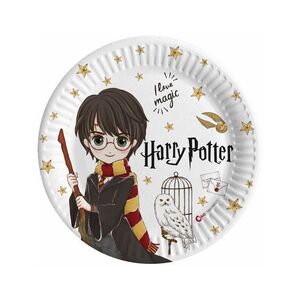 Platos Cartón 23 cm Compostables Harry Potter Paquete 8 ud