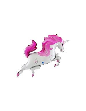 Globo Foil Figura Unicornio Rosa 93 X 69 cm