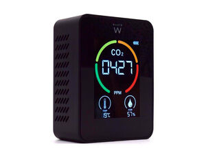 Medidor de Co2 Ewent Pantalla Led Color Detector Calidad Aire con Indicador de Temperatura y Humedad Usb-C