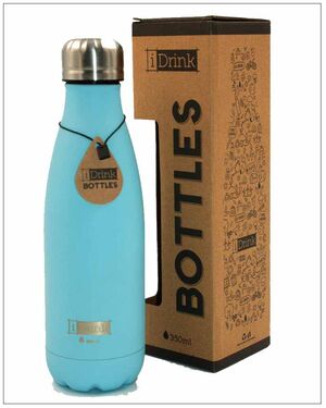 Botella Termica 350 Ml I-Drink Azul