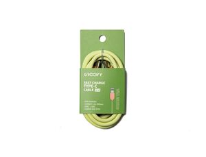 Cable Apple 1M - 2. 0A Silicona Groovy Verde Claro Pantone C4211