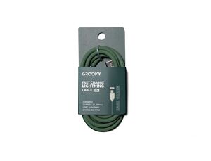 Cable Typec 1M - 2. 0A Silicona Groovy Verde Salvia Pantone C5487