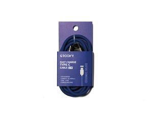 Cable Typec 1M - 2. 0A Silicona Groovy Azul Cobalto Pantone C6105