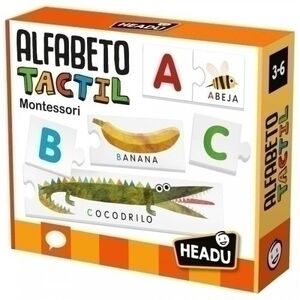 Juego Educativo Headu Montessori Alfabeto Tactil (3-6 Años)