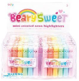 Set 6 Fluorescentes Mini Neon con Olor Beary Sweet