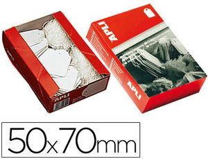 Caja Etiquetas Colgantes Blancas Apli 50X70 mm