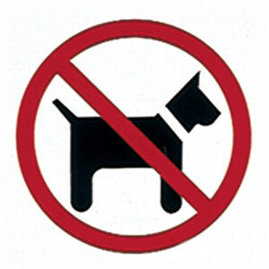 Etiquetas de Señalización Apli Prohibido Perros